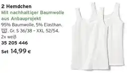 Tchibo Eduscho 2 Hemdchen Angebot
