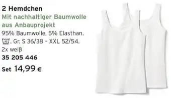 Tchibo Eduscho 2 Hemdchen Angebot
