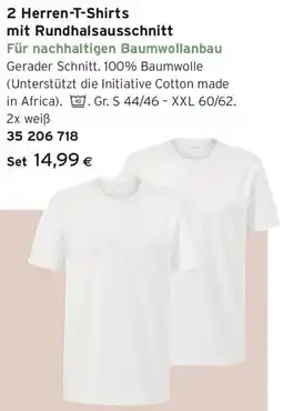 Tchibo Eduscho 2 Herren-T-Shirts Angebot