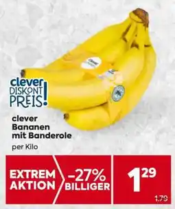 Billa Clever bananen mit banderole Angebot