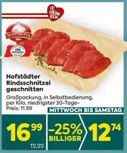 Billa Hofstädter Rindsschnitzel geschnitten Angebot