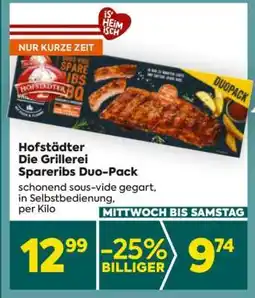 Billa Hofstädter Die Grillerei Spareribs Duo-Pack Angebot