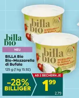 Billa BILLA Bio Bio-Mozzarella di Bufala Angebot