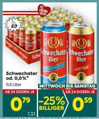Billa Schwechater od. 0,0 % Angebot