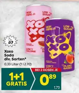 Billa Xoxo Soda div. Sorten Angebot