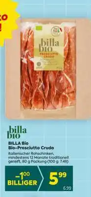 Billa BILLA Bio Bio-Prosciutto Crudo Angebot
