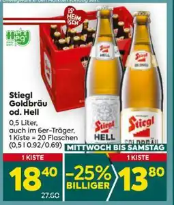 Billa Stiegl Goldbräu od. Hell Angebot