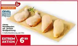 Billa clever Hendlkeulen od. -brüste Großpackung Angebot