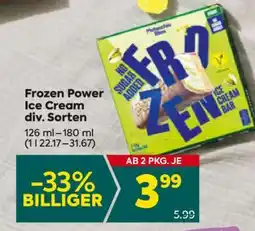 Billa Frozen Power Ice Cream div. Sorten Angebot