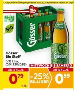 Billa Gösser BIO Stoff Angebot