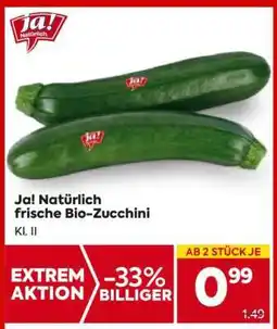 Billa Ja! Natürlich frische Bio-Zucchini Angebot
