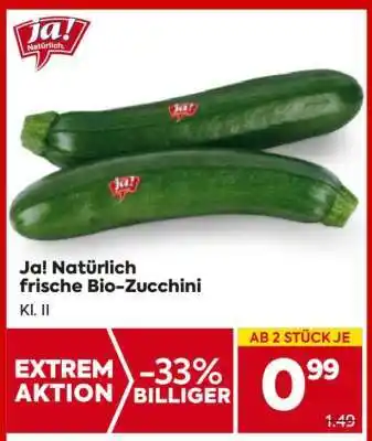 Billa Ja! Natürlich frische Bio-Zucchini Angebot