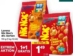 Billa Lorenz Nic Nac's div. Sorten Angebot