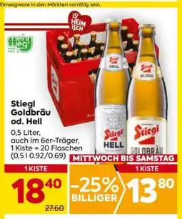 Billa Stiegl Goldbräu od. Hell Angebot