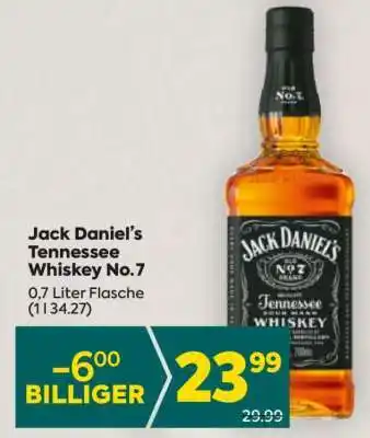 Billa Jack Daniel’s Tennessee Whiskey № 7 Angebot