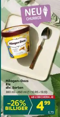 Billa Häagen-Dazs Eis div. Sorten Angebot