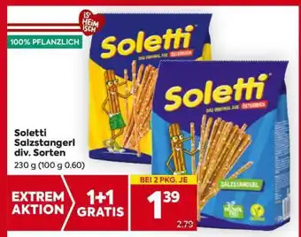 Billa Soletti Salzstangerl div. Sorten Angebot