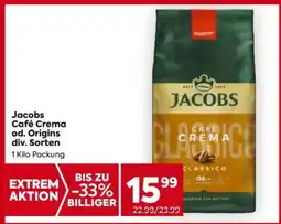 Billa Jacobs Café Crema od. Origins div. Sorten Angebot