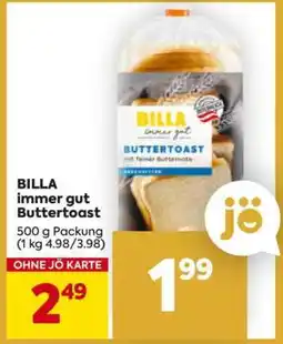 Billa BILLA immer gut Buttertoast Angebot