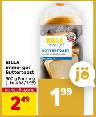 Billa BILLA immer gut Buttertoast Angebot