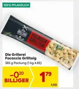 Billa Die Grillerei Focaccia Grillteig Angebot