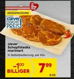 Billa clever Schopfsteaks mariniert Angebot