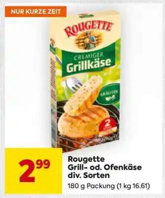 Billa Rougette Grill- od. Ofenkäse div. Sorten Angebot