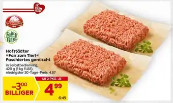 Billa Hofstädter Fair zum Tier! Faschiertes gemischt Angebot