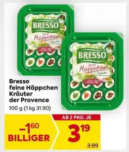 Billa Bresso feine Häppchen Kräuter der Provence Angebot