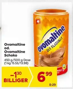 Billa Ovomaltine od. Ovomaltine Schoko Angebot