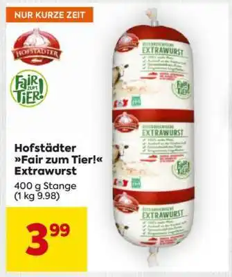 Billa Hofstädter Fair zum Tier! Extrawurst Angebot