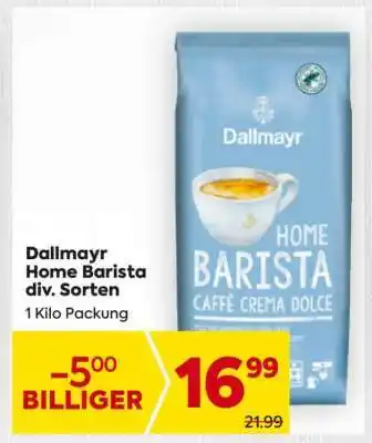 Billa Dallmayr Home Barista div. Sorten Angebot