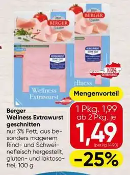 Spar Berger Wellness Extrawurst geschnitten Angebot