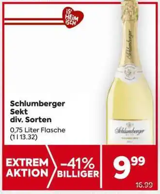 Billa Schlumberger Sekt div. Sorten Angebot