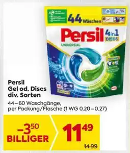 Billa Persil Gel od. Discs div. Sorten Angebot