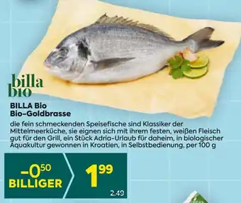 Billa BILLA BIO Bio-Goldbrasse Angebot
