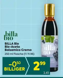 Billa BILLA BIO Bio-Aceto Balsamico Crema Angebot