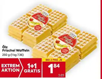 Billa Olz frischei waffeln Angebot