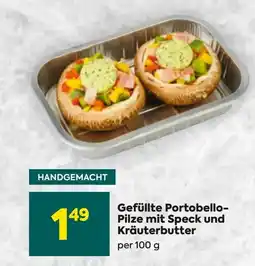 Billa Gefüllte Portobello- Pilze mit Speck und Kräuterbutter Angebot