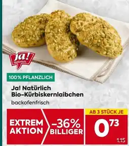 Billa Ja! Natürlich Bio-Kürbiskernlaibchen Angebot