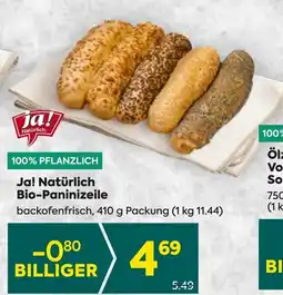 Billa Ja! Natürlich Bio-Paninizeile Angebot