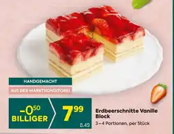 Billa Erdbeerschnitte Vanille Block Angebot