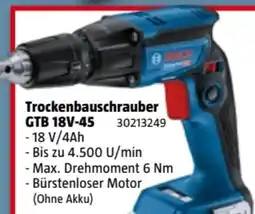 Bauhaus Bosch Akku-Trockenbauschrauber GTB 18V-45 Angebot