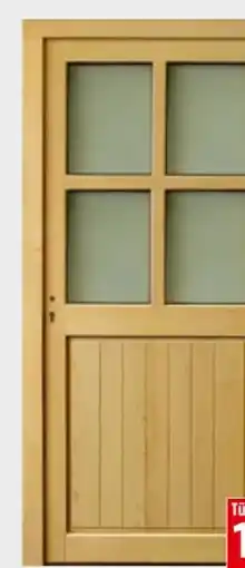 Bauhaus Holz-Nebeneingangstür Fichte Angebot