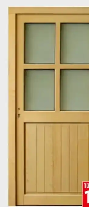 Bauhaus Holz-Nebeneingangstür Fichte Angebot