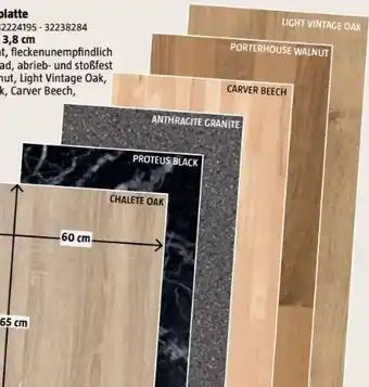 Bauhaus Logoclic Küchenarbeitsplatte nach Maß Elementa Angebot