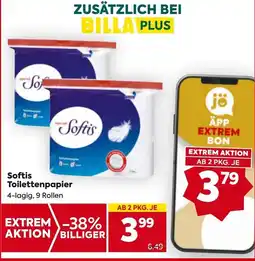 Billa Softis Toilettenpapier Angebot