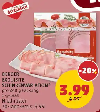 PENNY Berger exquisite schinkenvariation Angebot