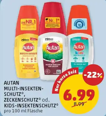 PENNY Autan multi-insekten- schutz, zeckenschutz* od. kids-insektenschutz Angebot