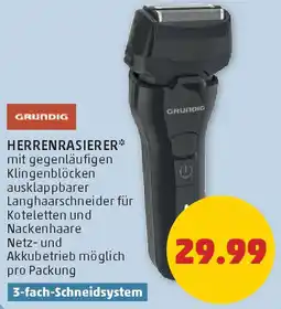 PENNY Grundig herrenrasierer Angebot